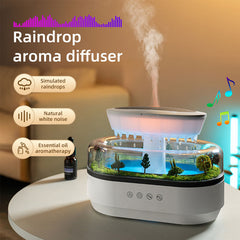 Raindrop Forest Aroma Diffuser with White Noise & RGB Light