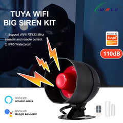 Smart WiFi Siren Alarm with 110dB Sound