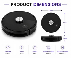 AUSHA Smart Robot Vacuum Cleaner & Mop with LiDAR Navigation