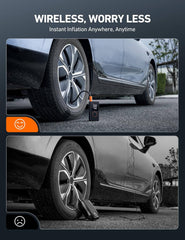 Cordless Tyre Inflator for Car & Bike with 4000mAh Battery