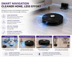 AUSHA Smart Robot Vacuum Cleaner & Mop with LiDAR Navigation