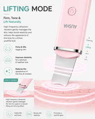 AUSHA Ultrasonic Skin Cleansing & Lifting Face Scrubber