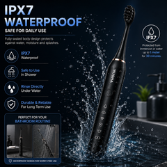 AUSHA Electric Toothbrush for Adults -5 Modes & 3 Brush Heads