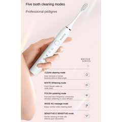Electric Toothbrush for Adults -5 Modes & 3 Brush Heads