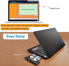 Bluetooth WiFi 2-IN-1 Dongle Compatible with Windows