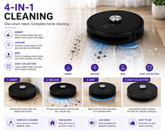 AUSHA Smart Robot Vacuum Cleaner & Mop with LiDAR Navigation