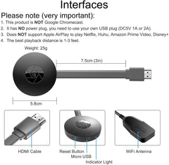 AUSHA 4K Wireless Display HDMI Casting Dongle