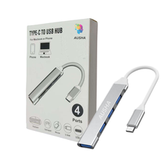 Type-C to 4 Port USB Hub