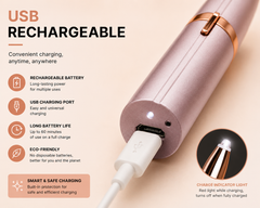 AUSHA USB Rechargeable Eyebrow Trimmer for Women