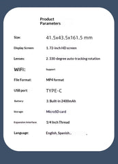 4K Smart Vlog Camera with AI Tracking & Handheld Gimbal