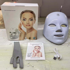 AUSHA 7 Color LED Light Therapy Facial Mask