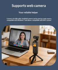 4K Smart Vlog Camera with AI Tracking & Handheld Gimbal