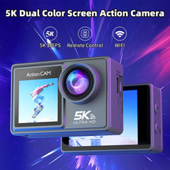 5k Action Camera with 30fps with EIS , Wifi, Dual Screen