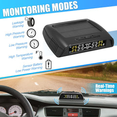 TPMS with 6 External Sensors for Trucks, Cars