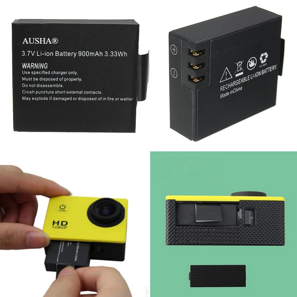 Action Camera Li-ion Rechargeable Battery