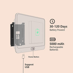 Wireless WiFi Smart Video Doorbell with Display Screen
