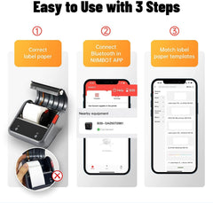 B3S Inkless Printing Bluetooth Thermal Label Printer - 3 Inch