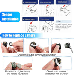 TPMS with 6 External Sensors for Trucks, Cars