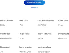 4k Wireless Mini Magnetic Camera