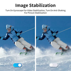 5k Action Camera with EIS, Remote Control, WiFi, Dual Touch Screen