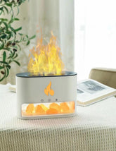 Aroma Diffuser & Humidifier with Flame Light & Himalayan Salt Therapy