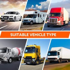 TPMS with 6 External Sensors for Trucks, Cars