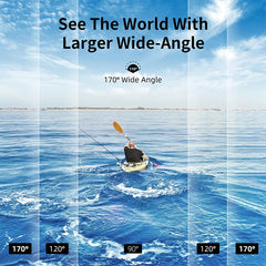 5k Action Camera with EIS, Remote Control, WiFi, Dual Touch Screen