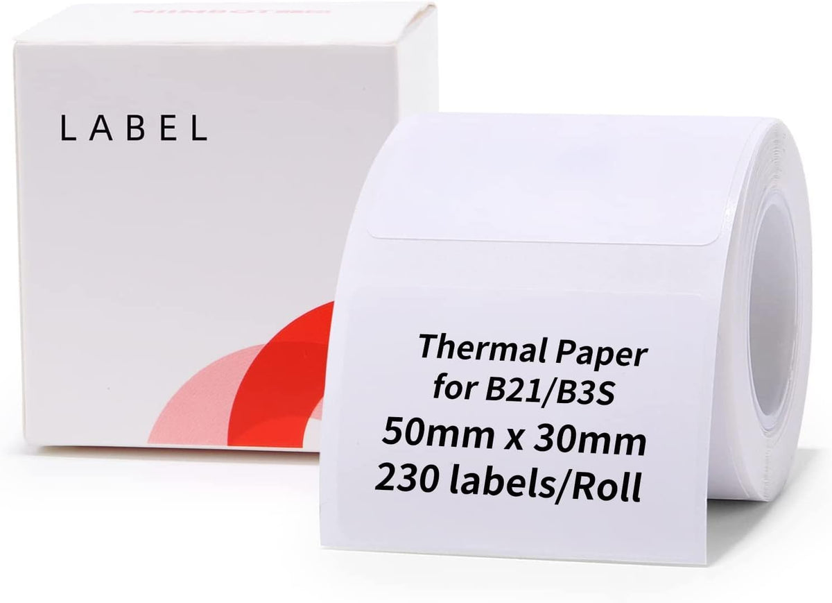 Barcode Label Roll for B21/B1/B3S Printer (50 * 30mm)