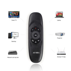 Smart Air Mouse Rechargeable Remote with Keyboard