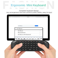 Smart Air Mouse Rechargeable Remote with Keyboard