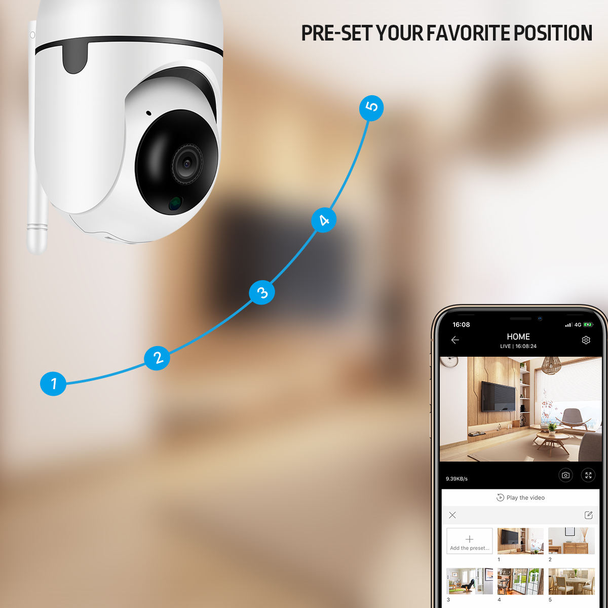 Full HD WiFi Camera With Two Way Audio
