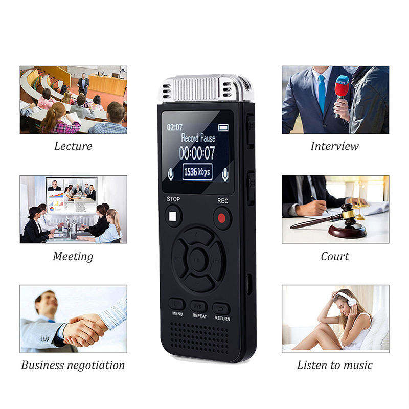 Digital Voice Recorder-32GB Storage & 80 Hours Battery Life