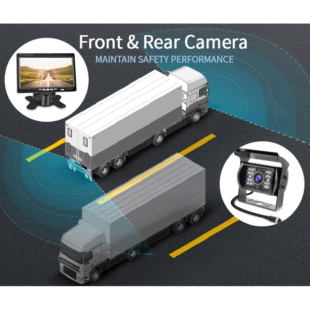 7 inch Car Rear Camera with 18 Led Night Vision, 15 Meter Video Cable