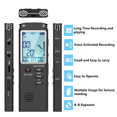 Digital Voice Recorder-32 GB & 13 Hours Battery Life