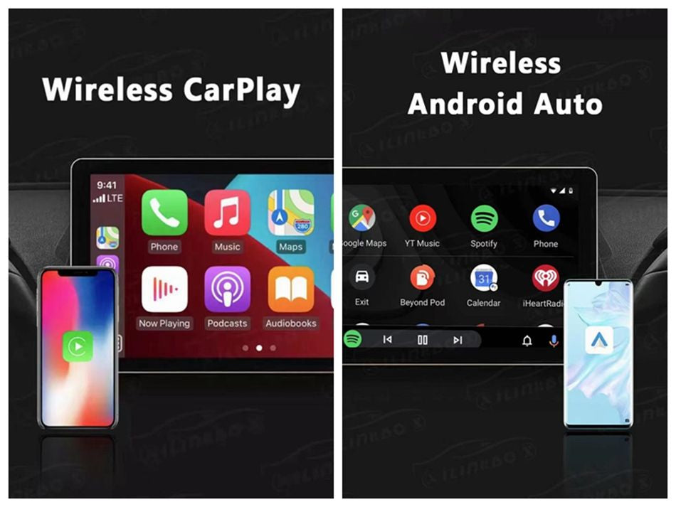 AUSHA Wireless Adapter for CarPlay/Android Auto