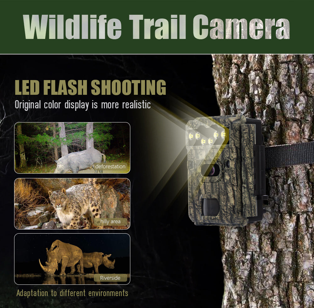 4K Trail Camera with White Flash (Model T8 White Flash)
