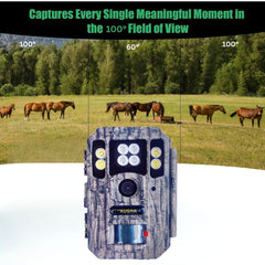 White Flash Trail Camera with 56MP & 4K Video