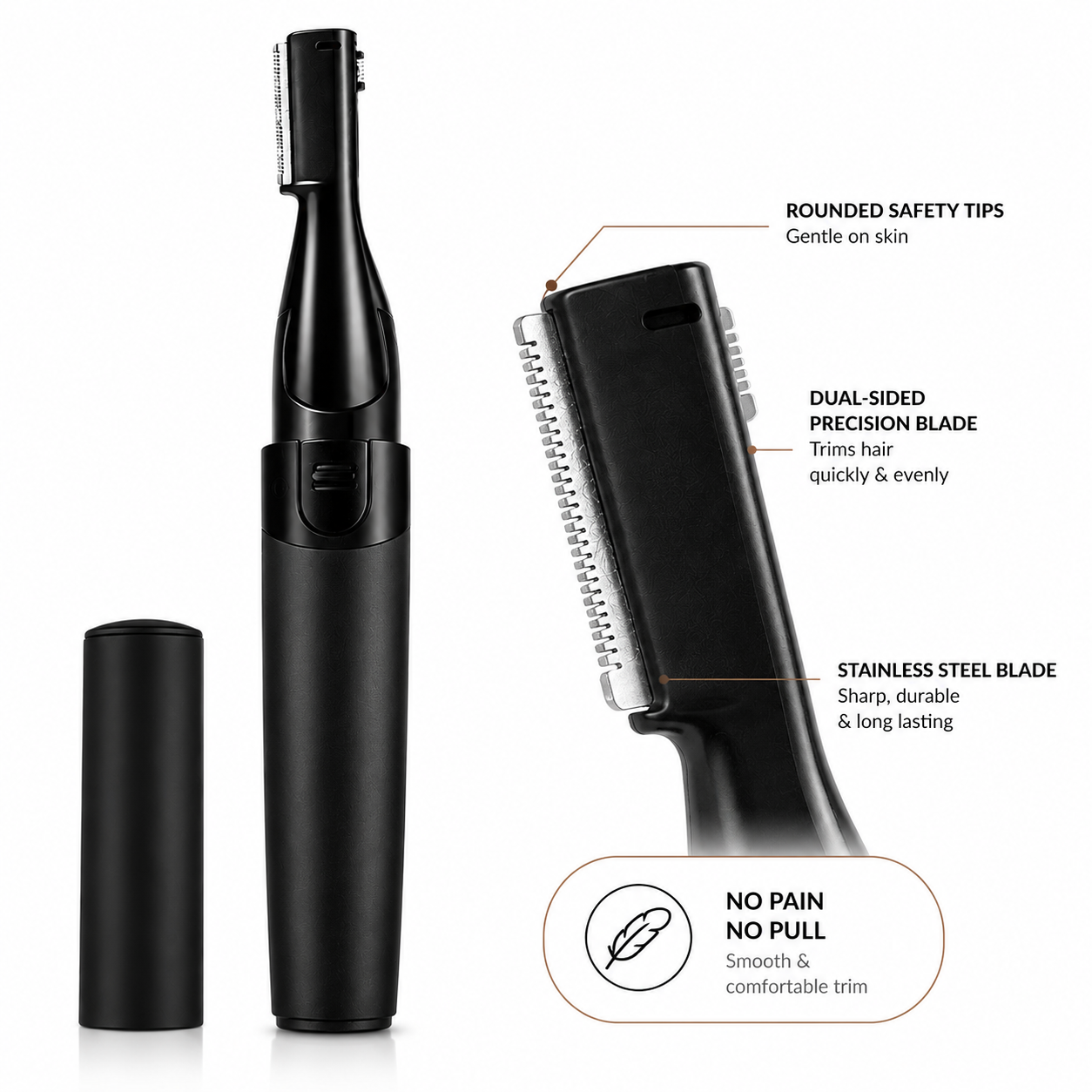 AUSHA Precision Eyebrow Trimmer for Women
