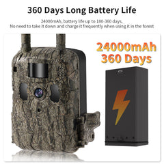 4G LTE 2.7K Trail Camera with Live View