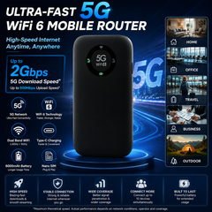 AUSHA 5G Portable WiFi Hotspot Wireless Dongle