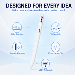 AUSHA Stylus Pencil compatible with iPad with Palm Rejection