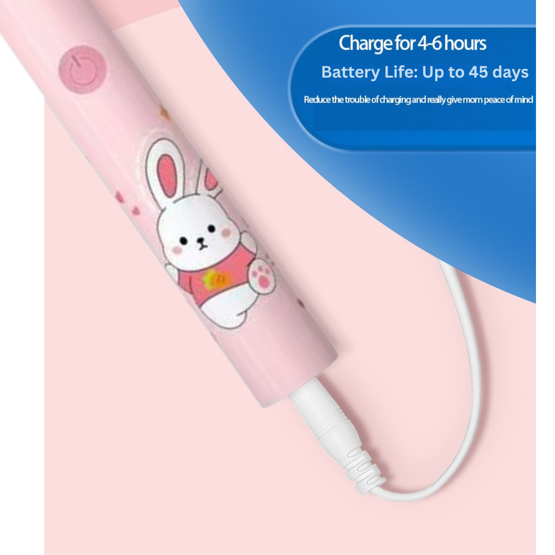 Kids Electric Toothbrush with 3 Extra Heads