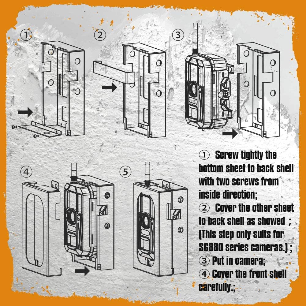 Metal Security Case for AUSHA T4–T8 Trail Cameras