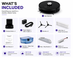 AUSHA Smart Robot Vacuum Cleaner & Mop with LiDAR Navigation