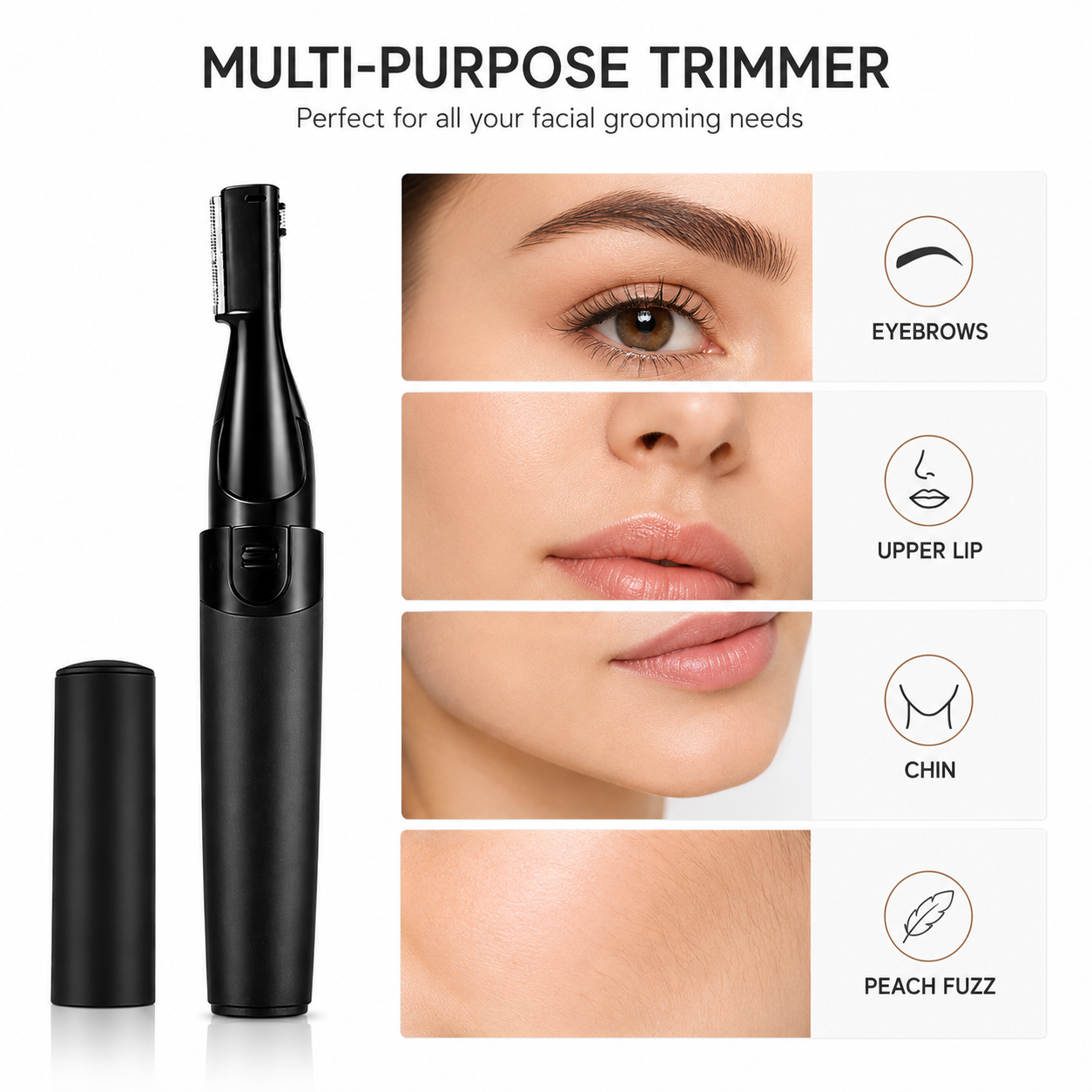 AUSHA Precision Eyebrow Trimmer for Women