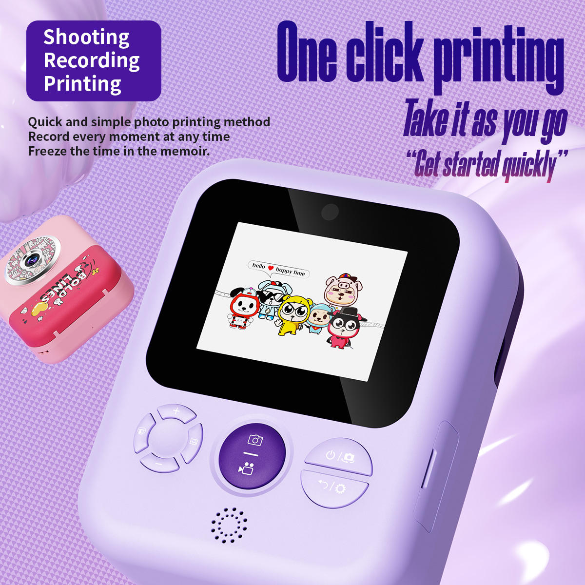 Instant Print Camera for Kids