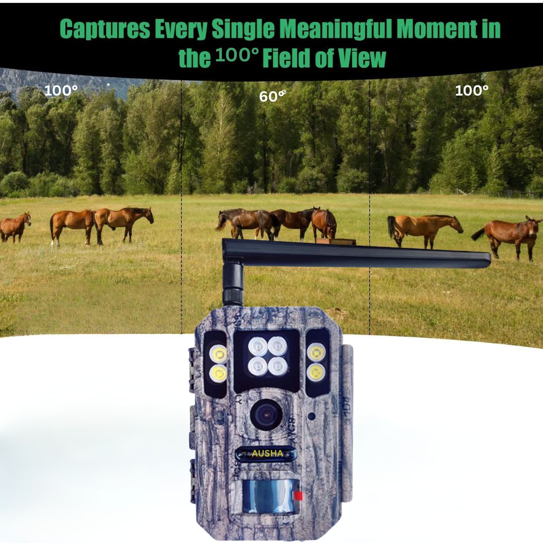4G LTE Trail Camera with GPS Coordinates and White Flash