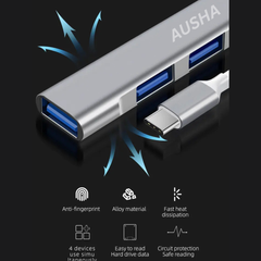 Type-C to 4  Port USB Hub