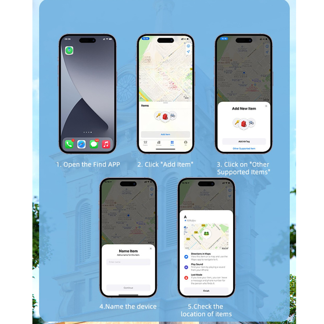 Smart Tracker Tag works with Apple Find My