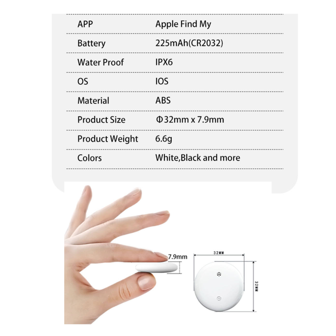 Smart Tracker Tag works with Apple Find My